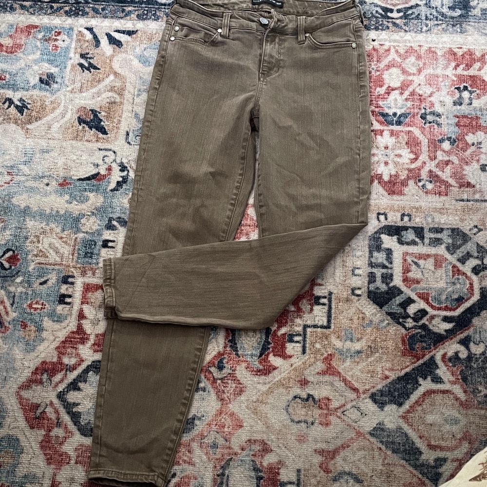 Liverpool Olive Skinny Women Jeans